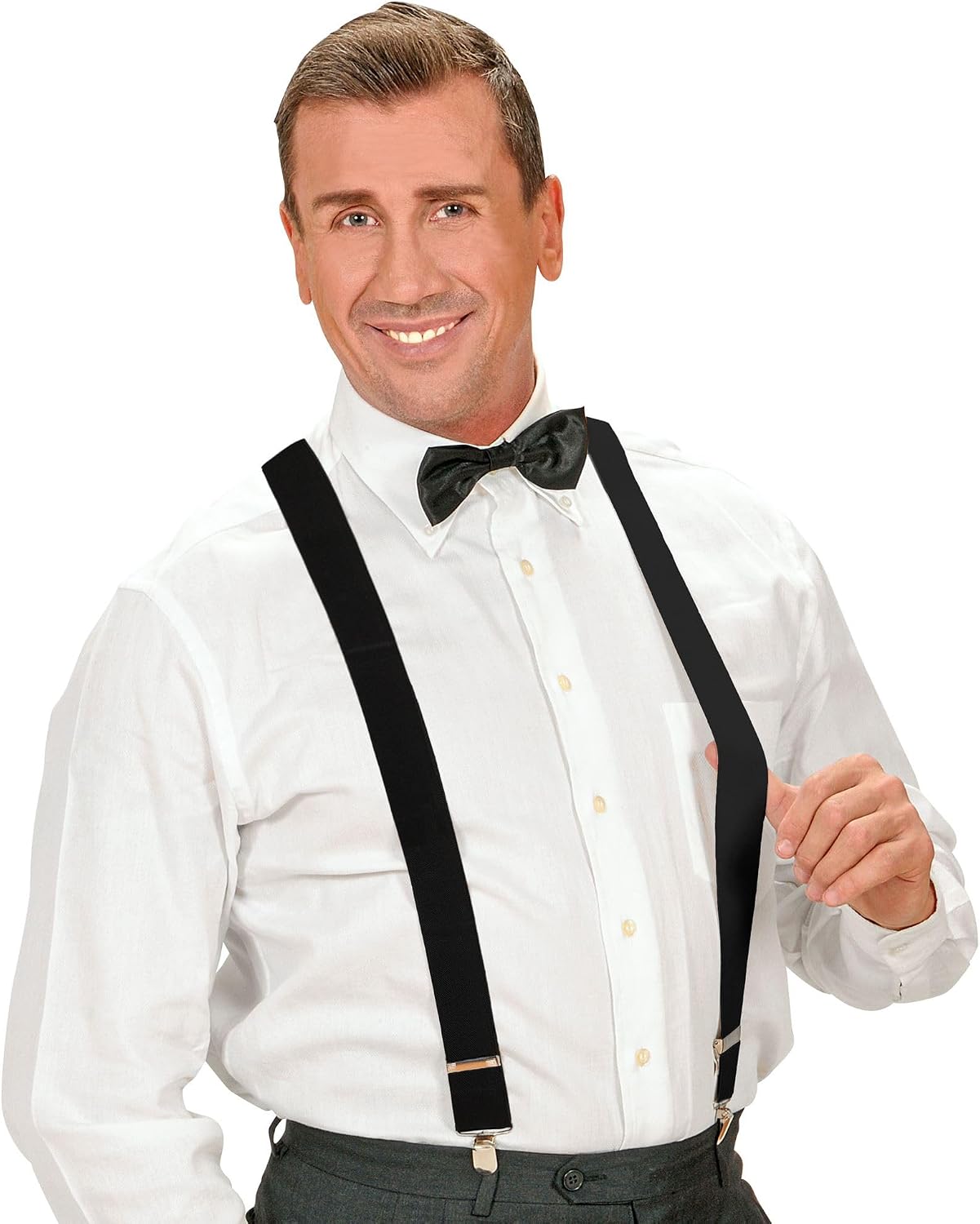 W WIDMANN MILANO Party Fashion Braces Accessory for Fancy Dress