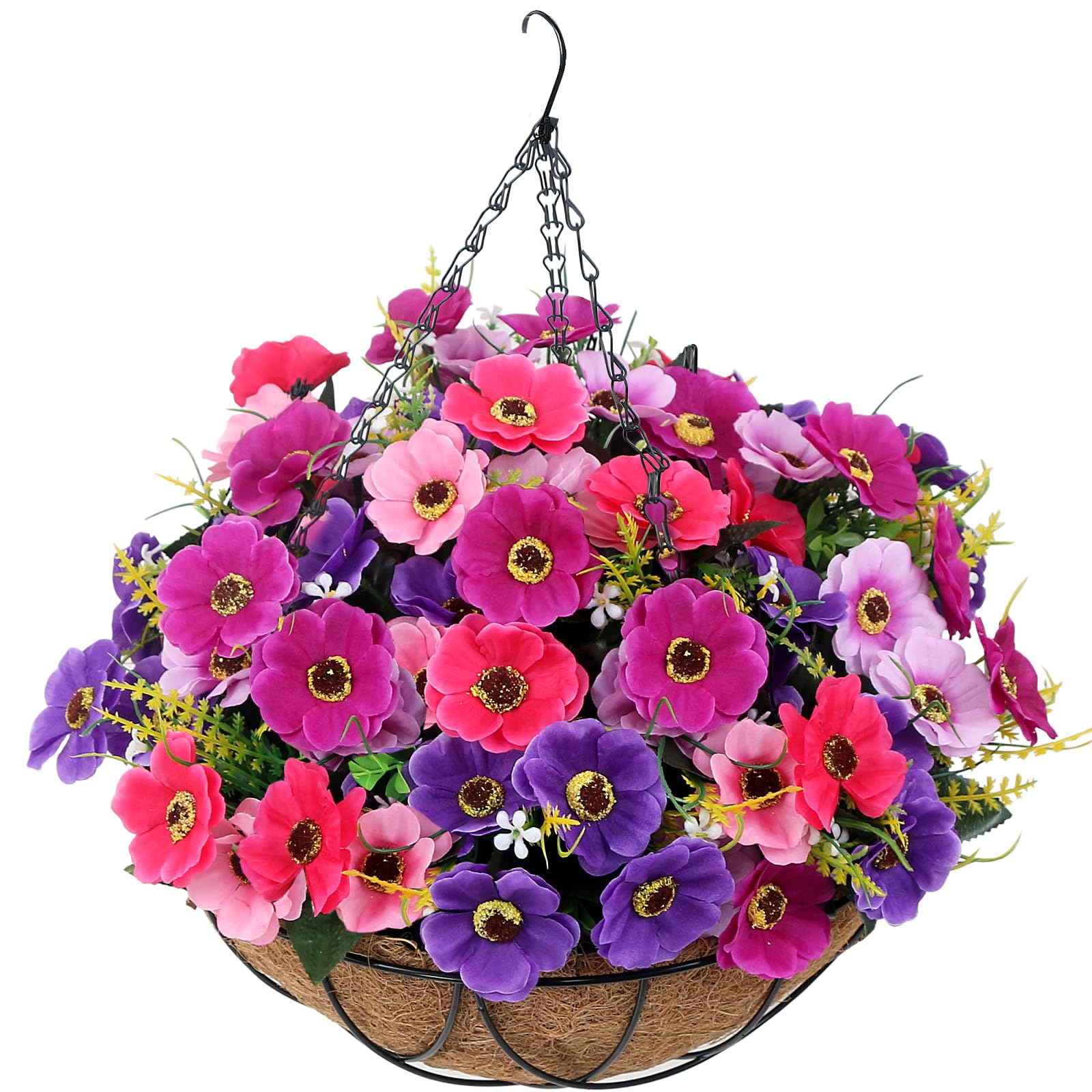 10 Mazzi Di Fiori Artificiali Per Esterni LARDUX - Plastica UV Resistant - Multicolore - 3