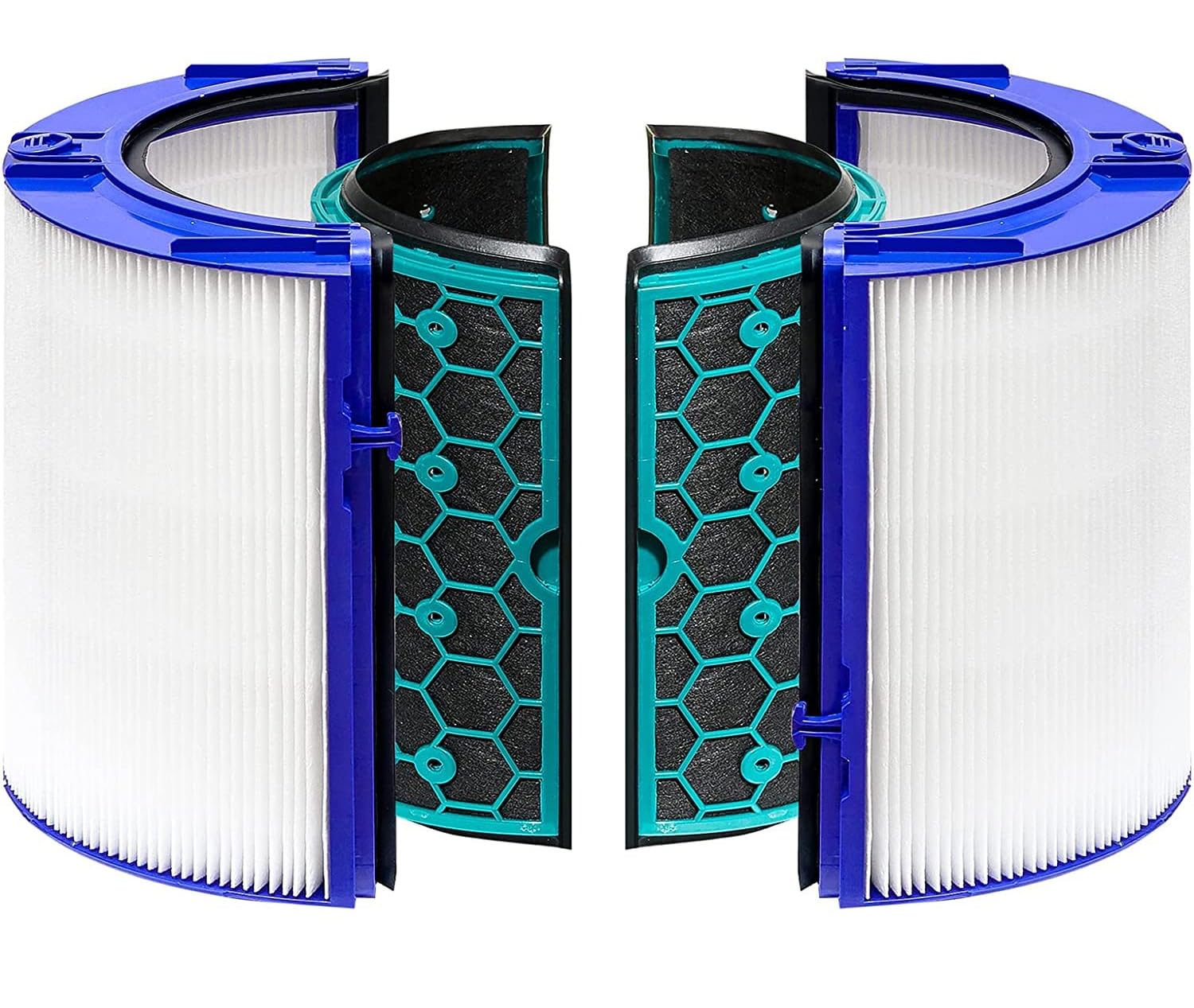 HEPA & Activated Carbon Replacement Filter for Dyson HP04, TP04, DP04, Compatible with Dyson Air Purifiers