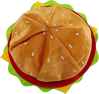 Amazon.com: YAXAMING Halloween Funny Hamburger Hat Fast Food Cap ...