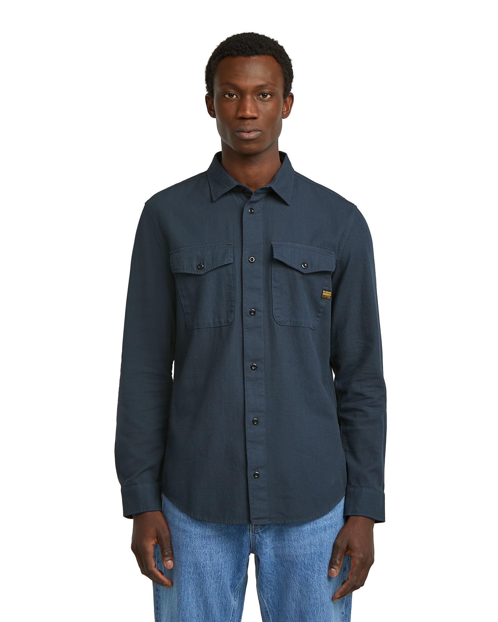 G-Star Herren Marine Slim Long Sleeve Shirt