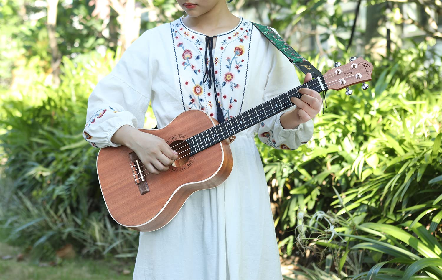 Ranch Baritone Ukulele 30 inch Ukelele Instrument Kit for Beginners Starter Pack Bundle Gig bag, Tuner, Strap, Adjustable Tool Set - Image 7