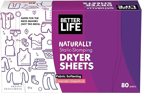 Better Life Sábanas para secadora pomelo lavanda 80 unidades 2422