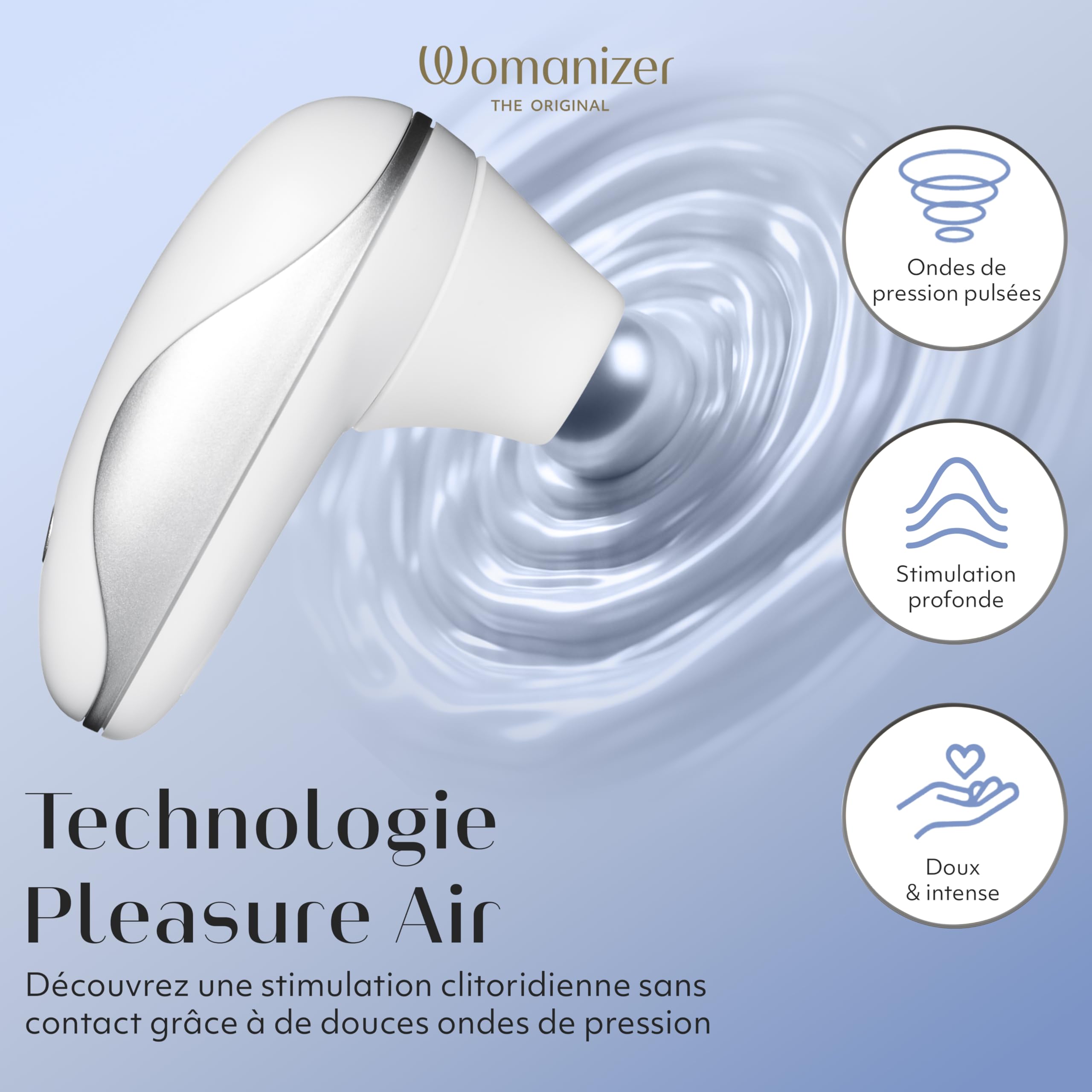 Womanizer Starlet Snow - Suceur de clitoris - Mini stimulateur clitoridien avec 4 niveaux d'intensité - Sex Toy silencieux étanche