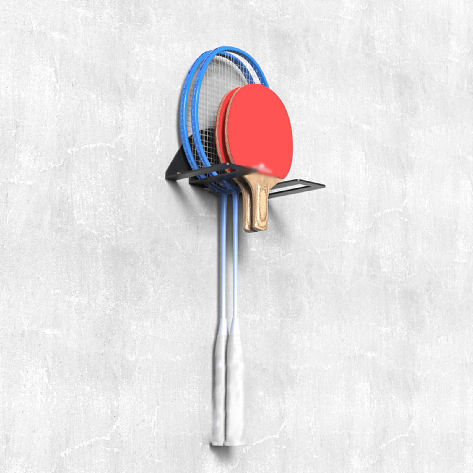 Naścienny Stojak Do Przechowywania Rakiet Tenisowych, Uchwyt Na Organizery Na Rakiety Do Badmintona, Metalowy Uchwyt Na Rakiety Tenisowe