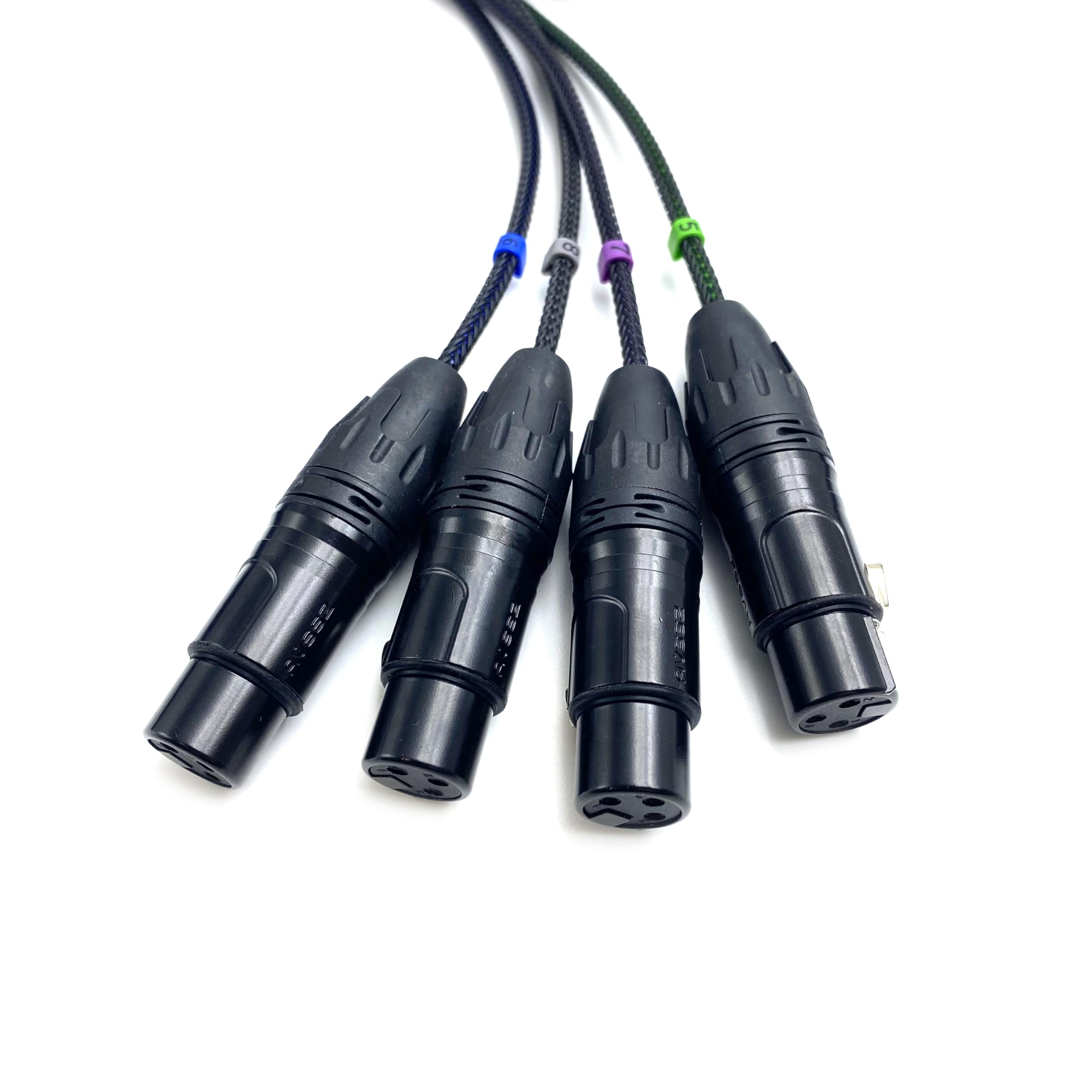 Cavo a serpente bilanciato da DB25 maschio a 8 canali XLR a 3 pin, 4 maschi e 4 femmina, da DB25 a XLR, cavo a serpente per interfaccia modulare, altamente schermato, audio analogico, cavo in