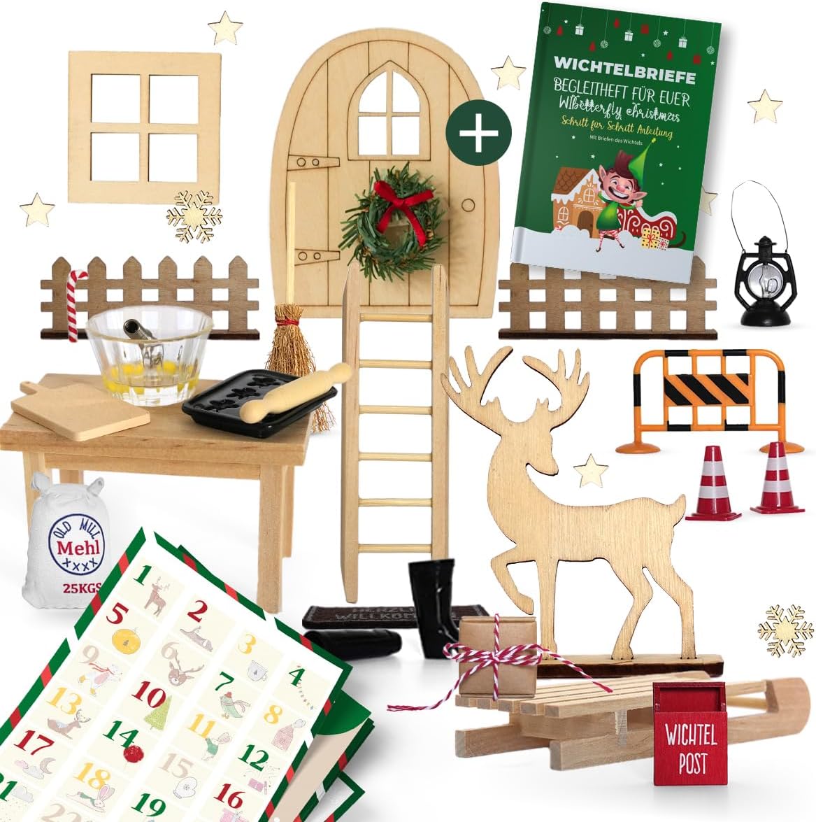 Milula Studios Gnome Door Complete Set with Letters & Craft Templates