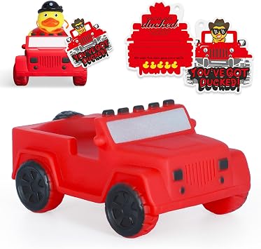 Red Car Rubber Ducks Most 2 in Rubber Ducks,Car Dashboard Decorations Accessory Party Favor