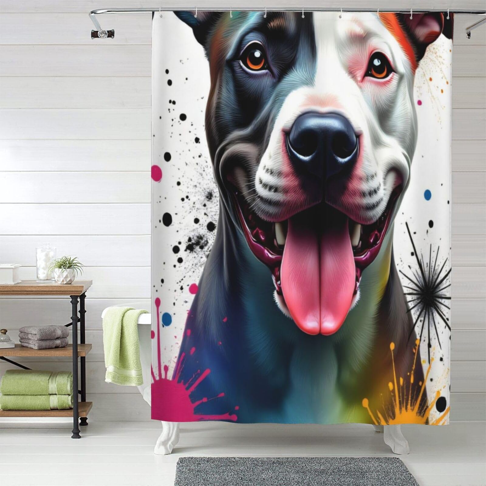 Rideau de douche Staffordshire pour une salle de bain colorée et moderne