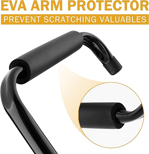 Miniatura 9 de CARTMAN Ganchos de almacenamiento de garaje, ganchos de escalera resistentes, ganchos de pared de garaje para uso en interiores y exteriores, para