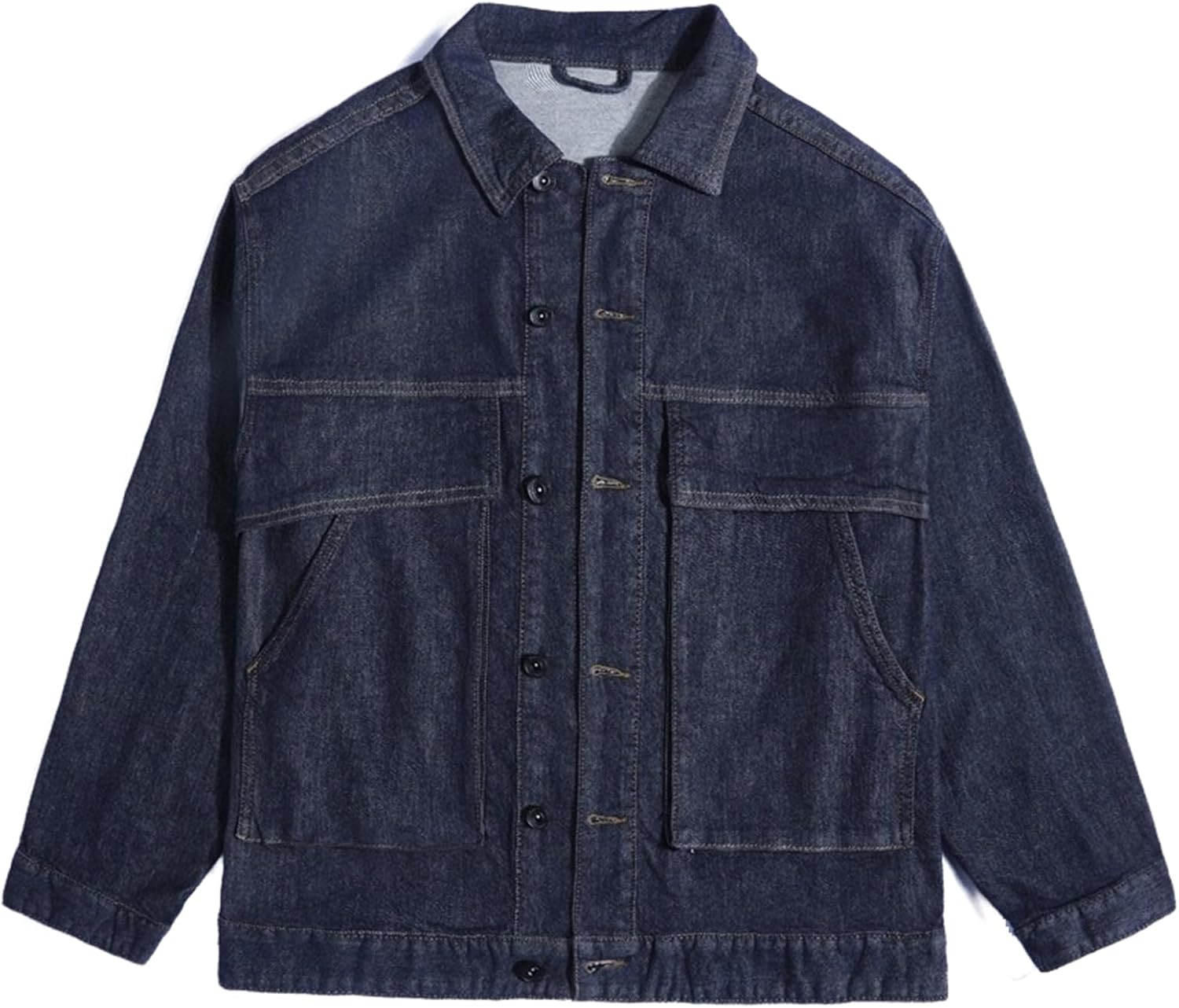 Men's Casual Spring and Autumn Denim Jacket, Workwear Jacket for Men,Denim Clothing
