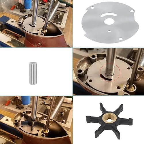 Miniatura 6 de 382468 0382468 Kit de impulsor de bomba de agua apto para Johnson Evinrude BRP OMC 1953-1978 10 15 18 20 25HP Reemplazo para 18-3377 777806