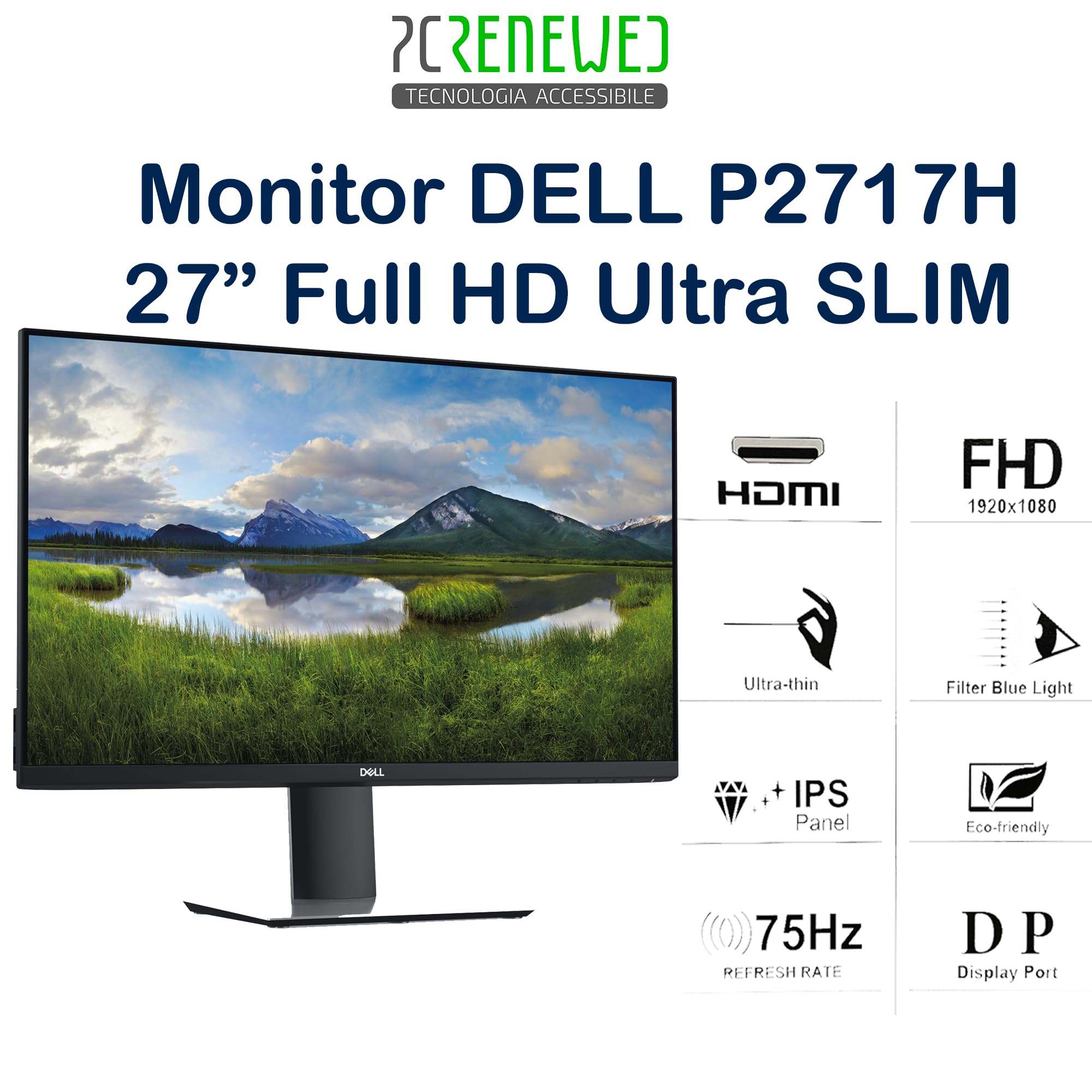 PC Fisso Intel I7 6700 32 GB Ram SSD M.2 512GB HDMI Windows 11 Pro Desktop completo DELL 27