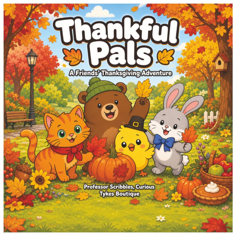 Thanksgiving Pals: A Friends' Thanksgiving Adventure (Professor Scribbles Wonder Canvas Adventures)