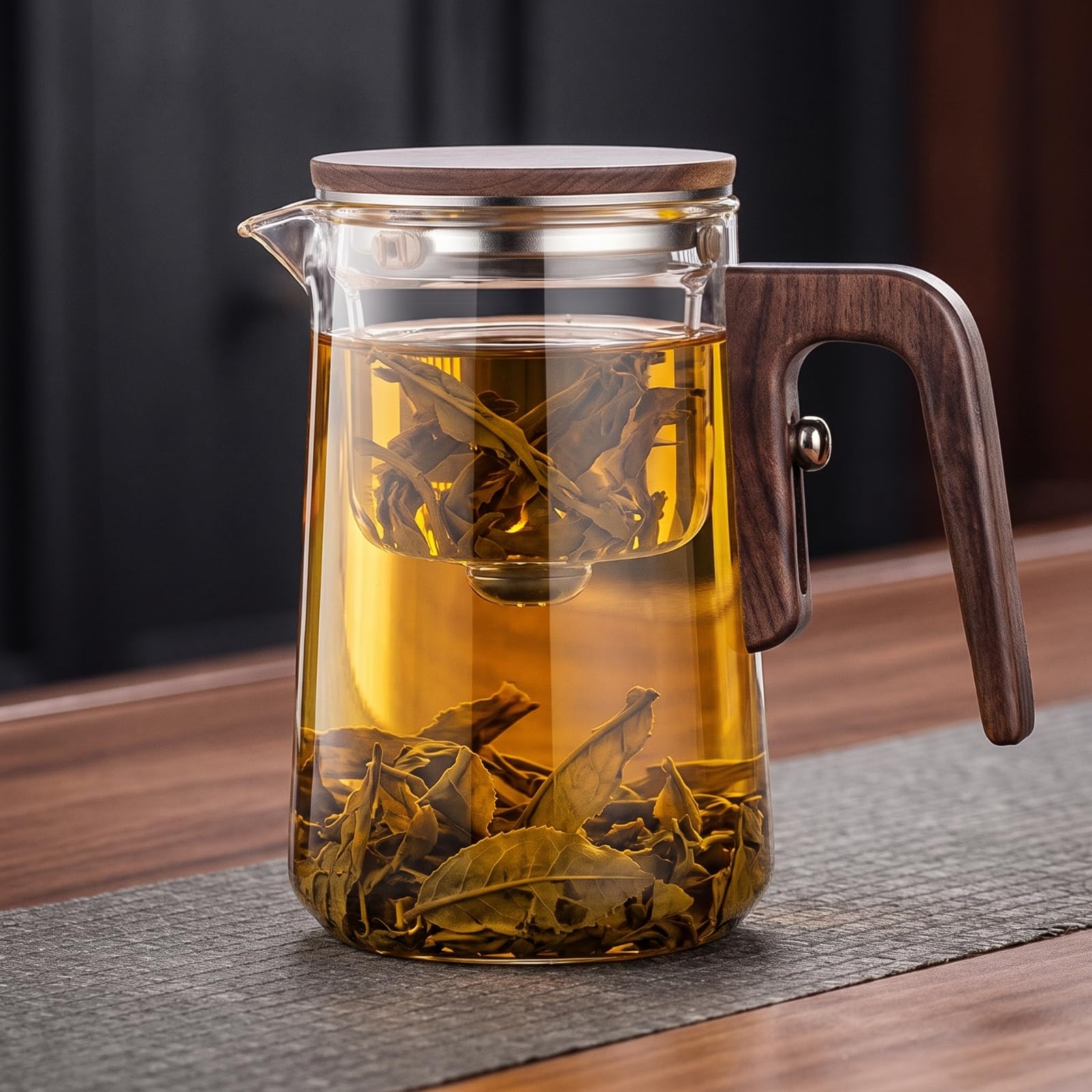 Teiera con Infusore Resistente Al Calore, Trasparente, color to 1, 600ML