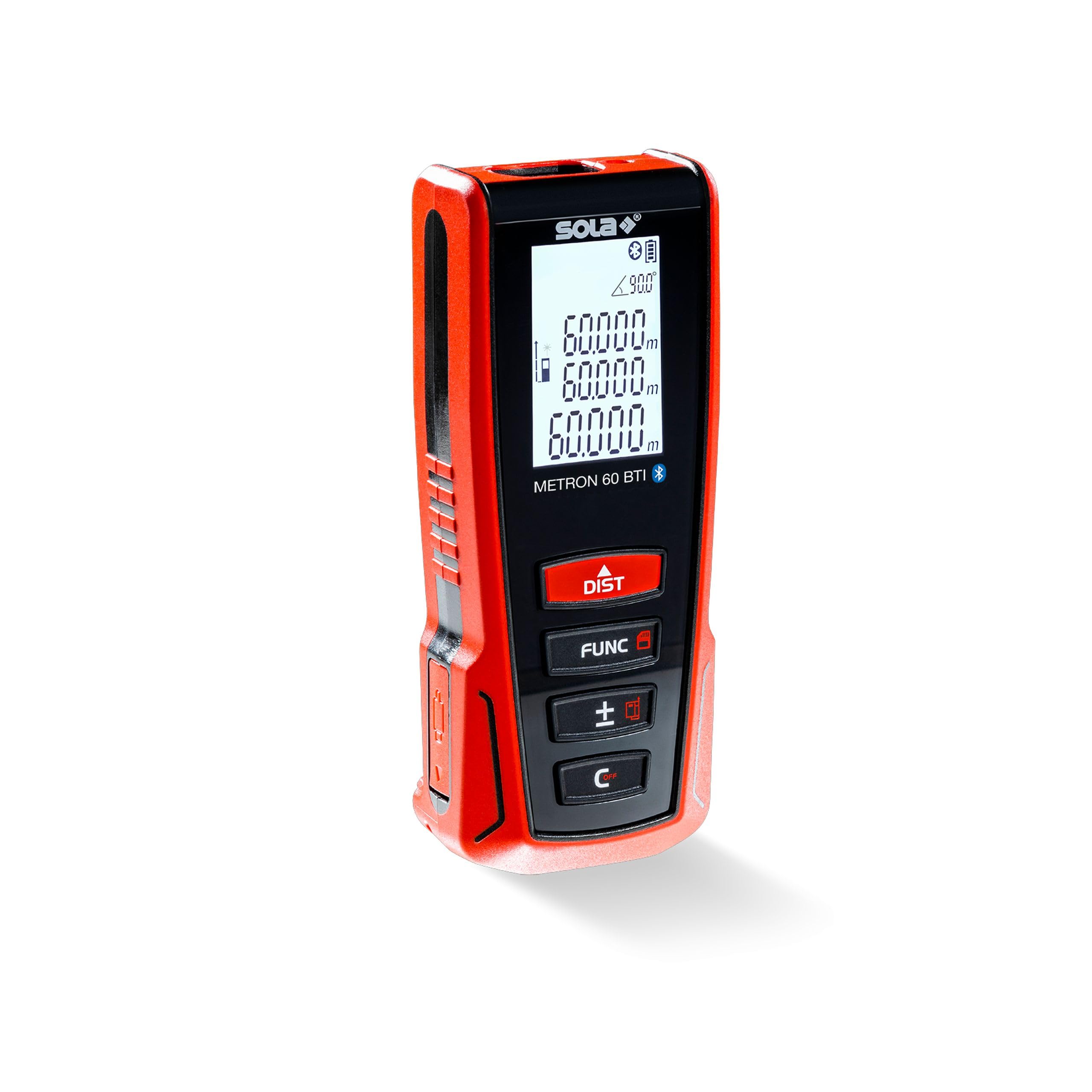 SOLA METRON BT - Laser Entfernungsmesser 30m, 60m, 80m, 120m – Distanzmesser Laser mit Bluetooth Datentransfer - Laser Messgerät mit umfangreichen Messfunktionen
