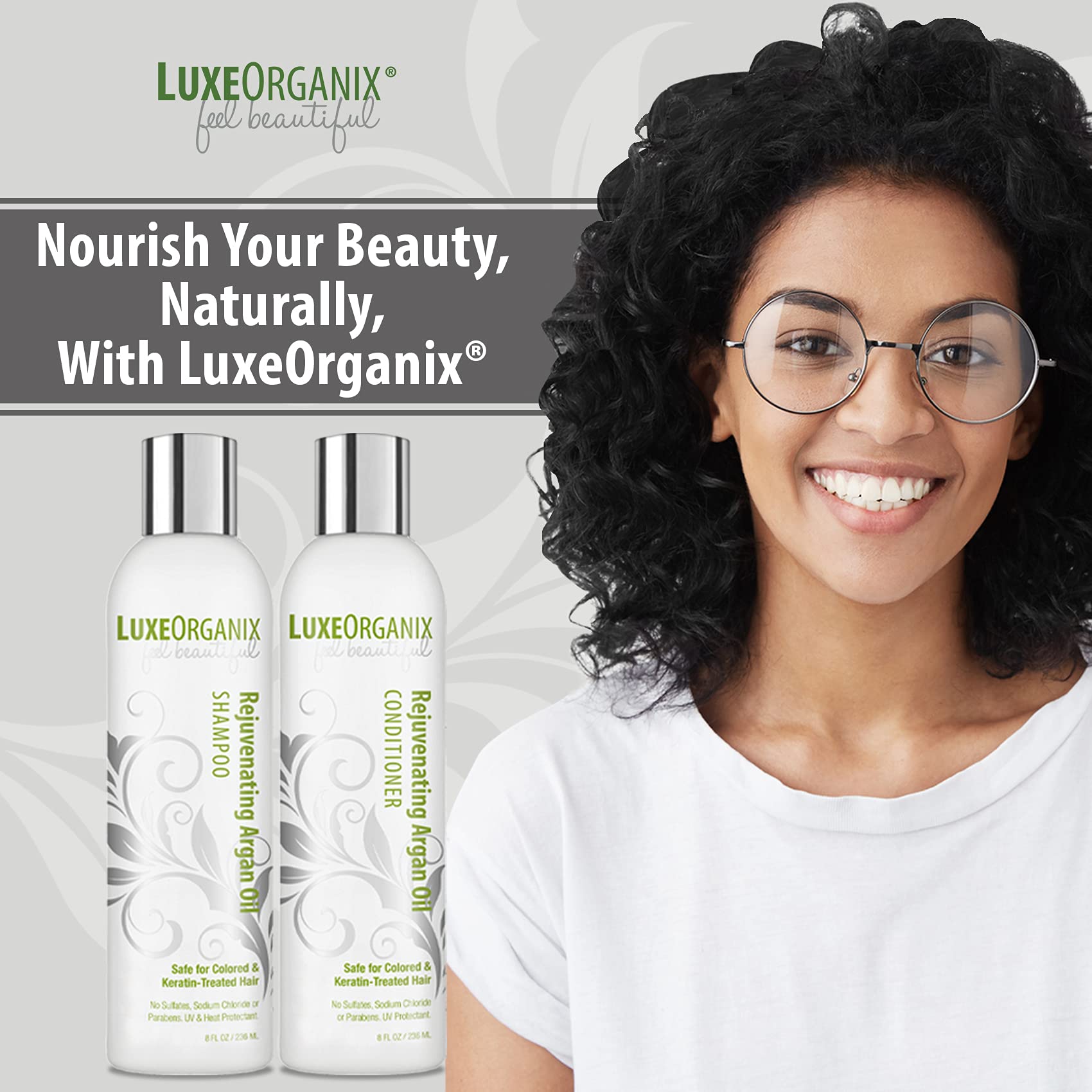 Moroccan Argan Oil Shampoo and Conditioner Set Keratin & Color Safe