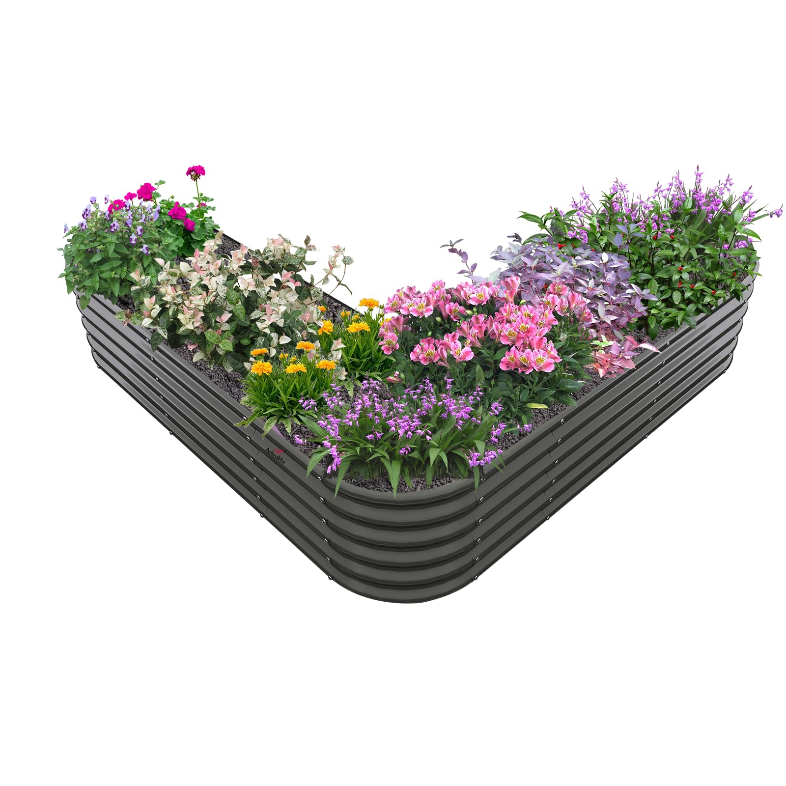 A ANLEOLIFE Heart-Shaped Raised Garden Bed