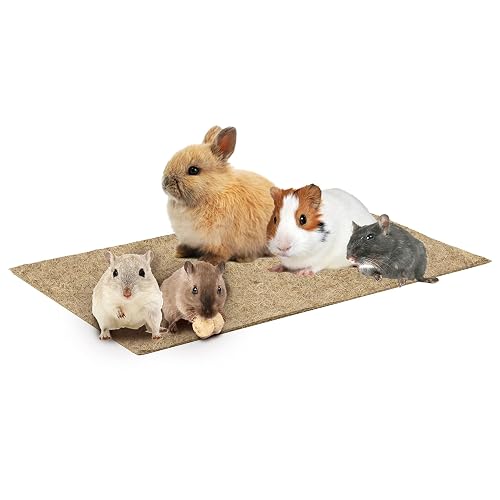 La Cordeline - Juego de 2 alfombras de Cama de cáñamo Natural, 25 x 40 cm, 1000 g/m², Base de Jaula…