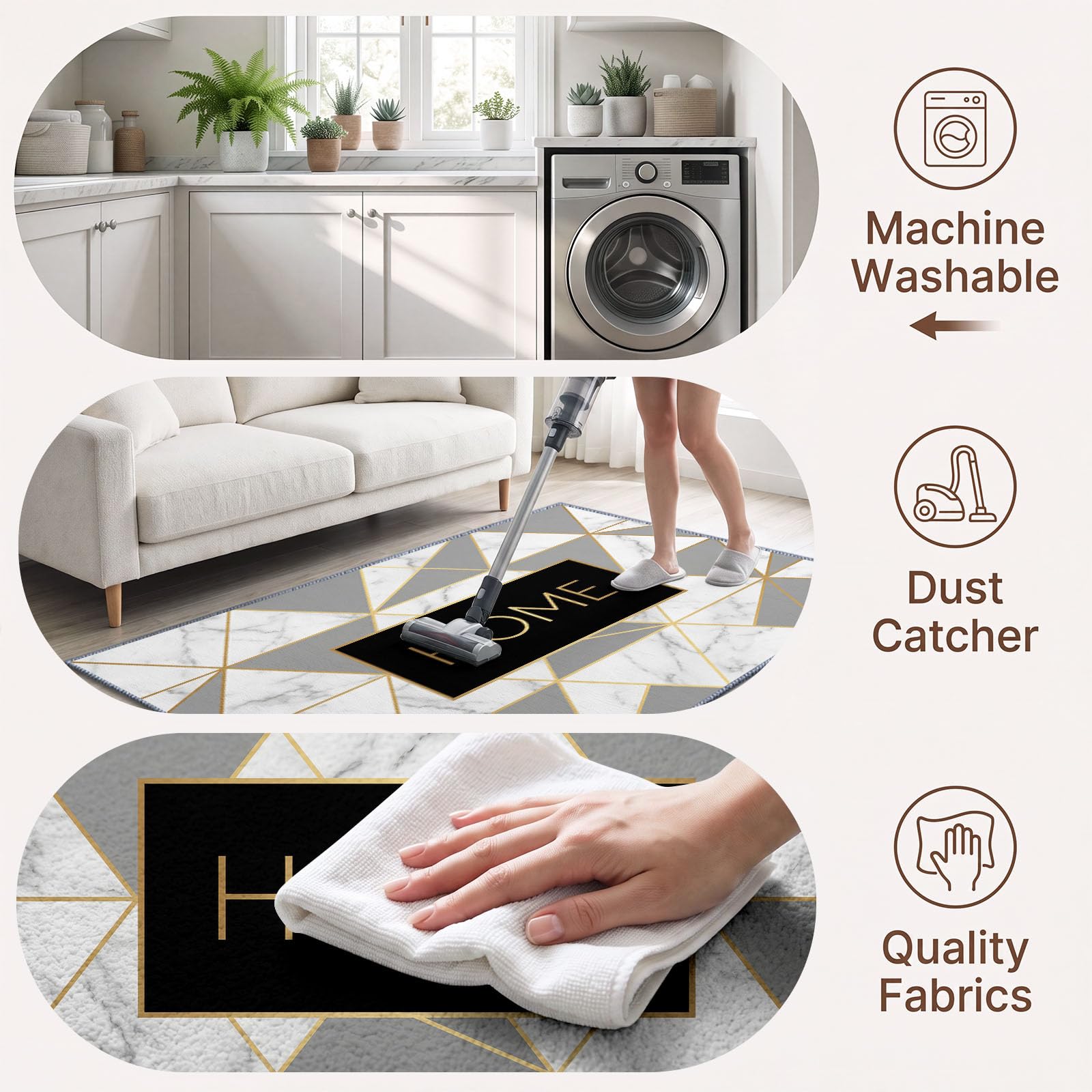 Mosaïque Moderne Triangles Géométriques Tapis Design 3D Moderne 160 x 230 cm, Gris Tapis de Salon Élégant en Flanelle Douce – Couleurs Vives Ne Pâlissent Pas, Base Antidérapante, Décoration Intérieure