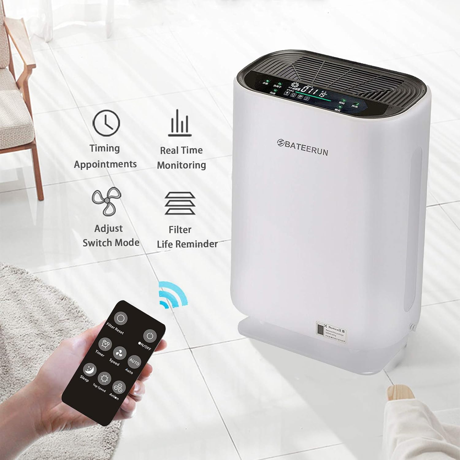 Bateerun air purifier Clearance