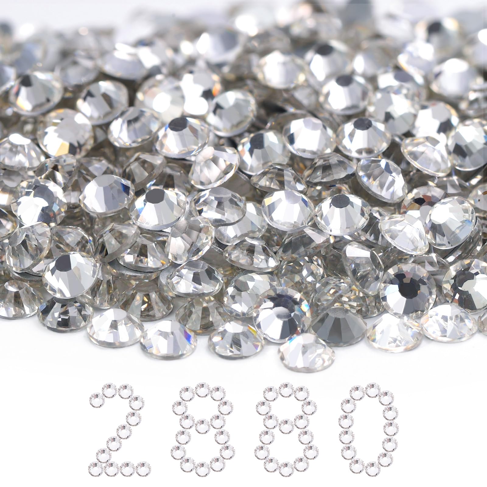 2880PCS Crystal Flatback SS30 Rhinestones Bulk(6.3-6.5mm)