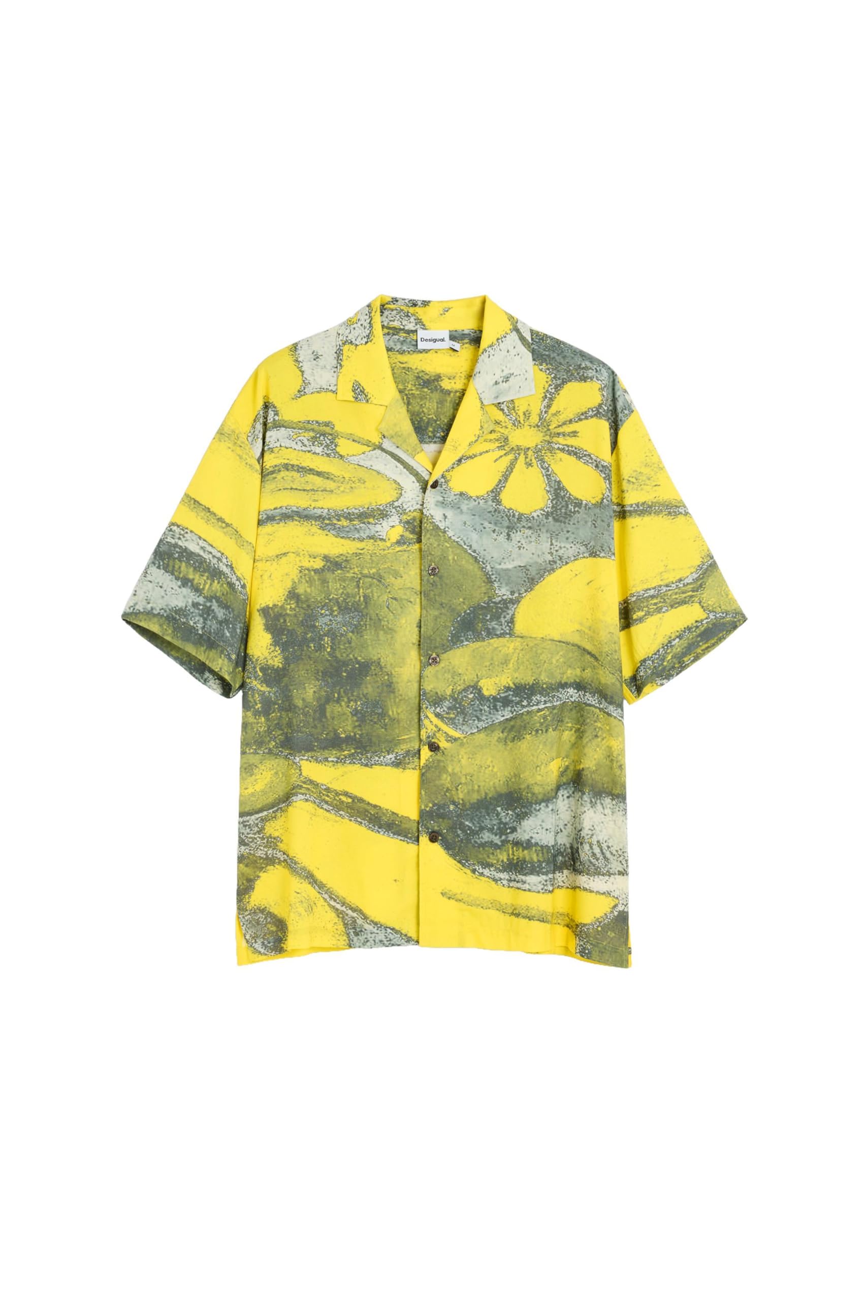 Desigual Cam_Yellow Gaug T-Shirt Uomo (Pacco da 1)