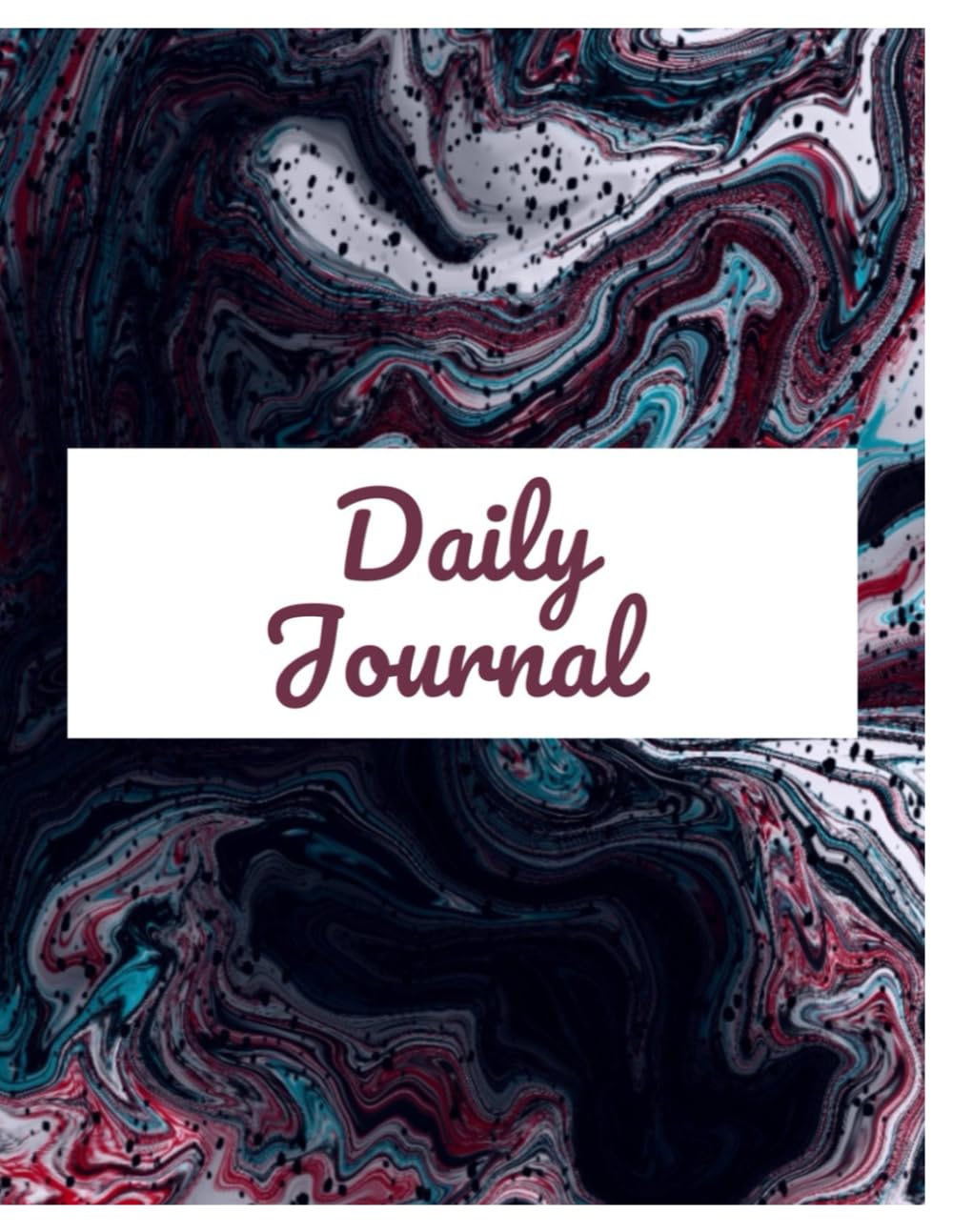 Dark Abstract Design Minimalist Journal