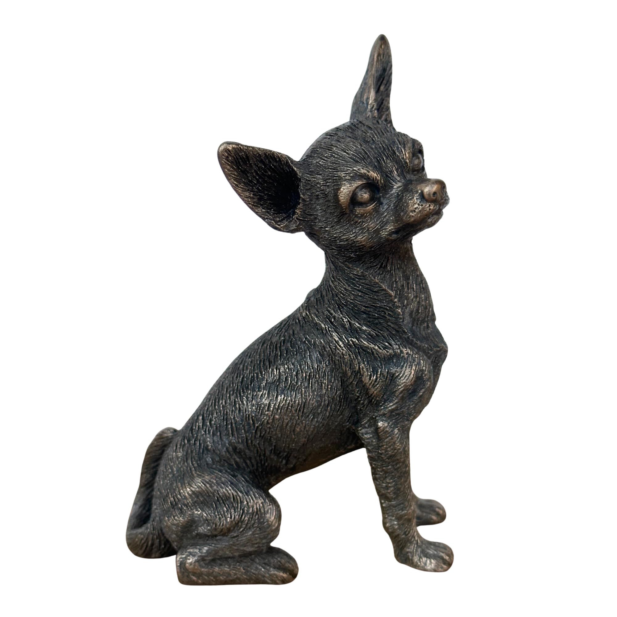 Animal Crackers Chihuahua Figurine In Solid Cold Cast BronzeGift Boxed from B&Q