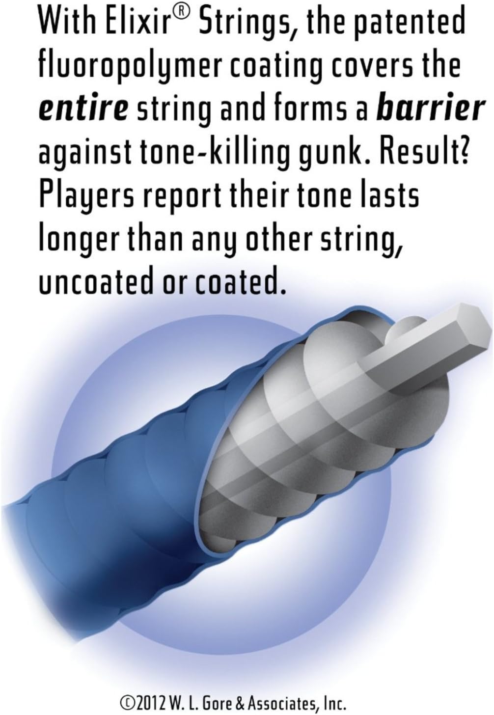 Elixir 16052 Phosphor Bronze Acoustic Nanoweb Light Guitar Strings - Pack of 12