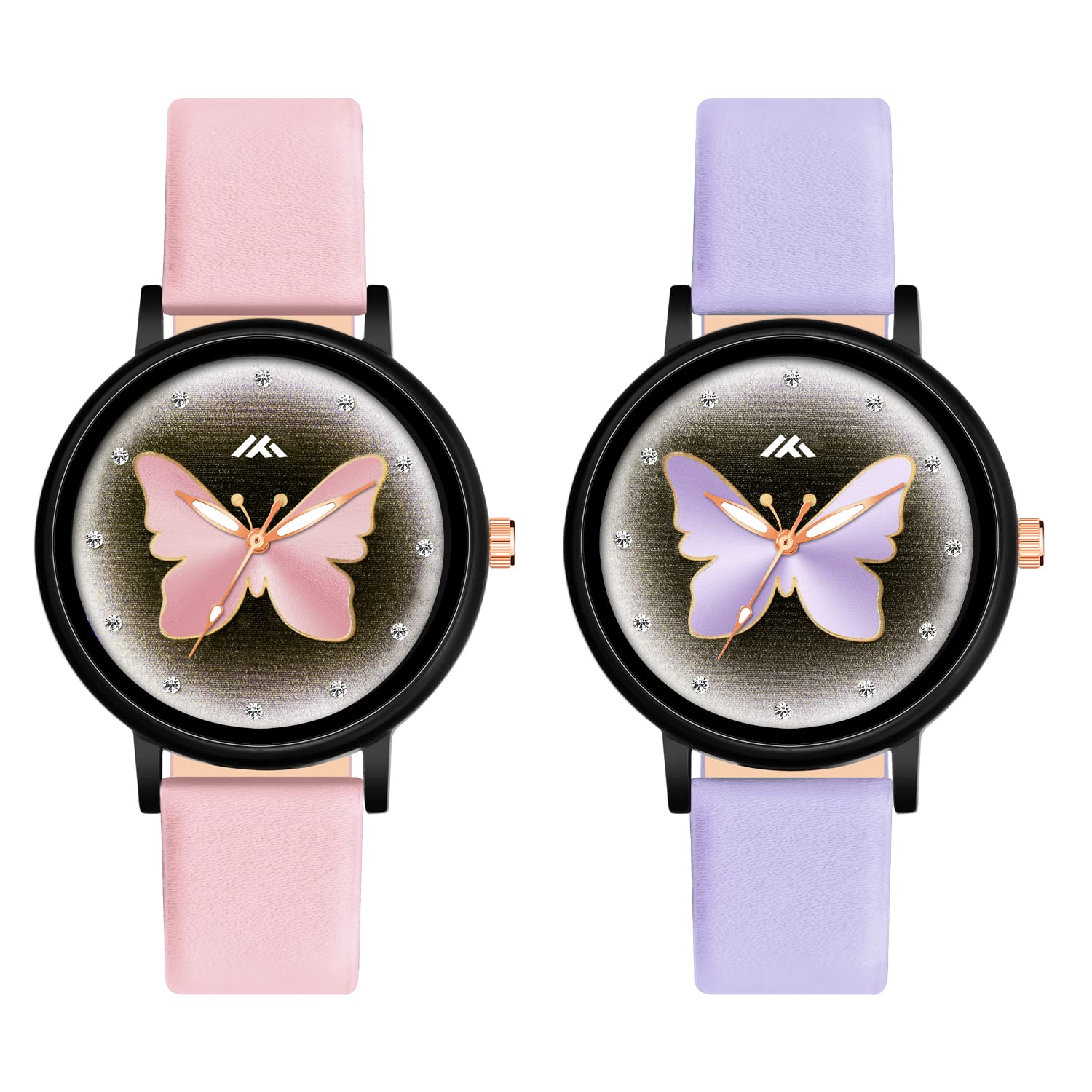 CLOUDWOOD Multicolor Analog Butterfly Design Combo Wrist Watches for Women & Girls Pack of - 2 (MT523-524) (B0C4YV6G7N) Amazon Price History, Amazon Price Tracker