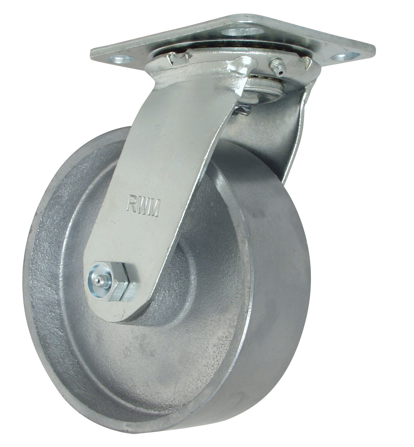 Buy RWM Casters 45 Series Plate Caster, Swivel, Cast Iron Wheel, Online