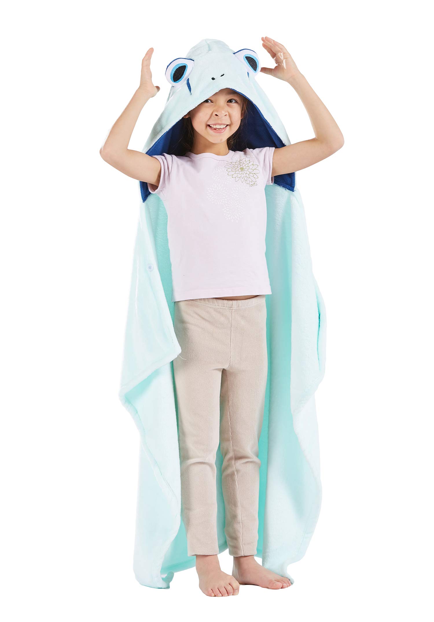 ATOZ Animal Wearable Blanket for Kids Hooded Blanket with Sleep Christmas Children Flannel Dress-Up Cozy Costume Cloak