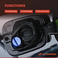 Vista 5 de A-Premium Tapa de Combustible con Cierre Tapa de Combustible 5278655AA Compatible con Dodge Jeep Ram Chrysler - Grand Caravan, Ram 1500, Caravan