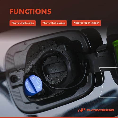 Miniatura 5 de A-Premium Tapa de llenado de depósito de combustible compatible con Jeep Wrangler, Wrangler JK, Cherokee, Gladiator y Dodge Grand Caravan, Dodge Ram