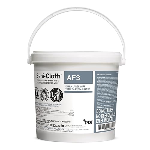 PDI Healthcare Sani-Hands - Toallitas desinfectantes instantáneas, 7.5 pulgadas de ancho, 15 pulgadas de largo (paquete de 160)