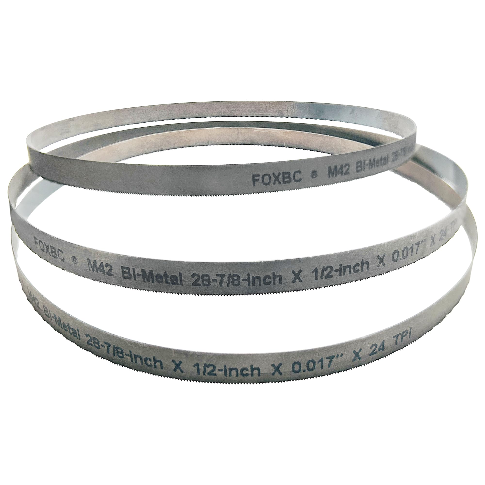 FOXBC Hoja de sierra de cinta 733 x 13 x 0,45 mm, 24 ZpZ, M42, hoja de sierra de cinta metálica de acero