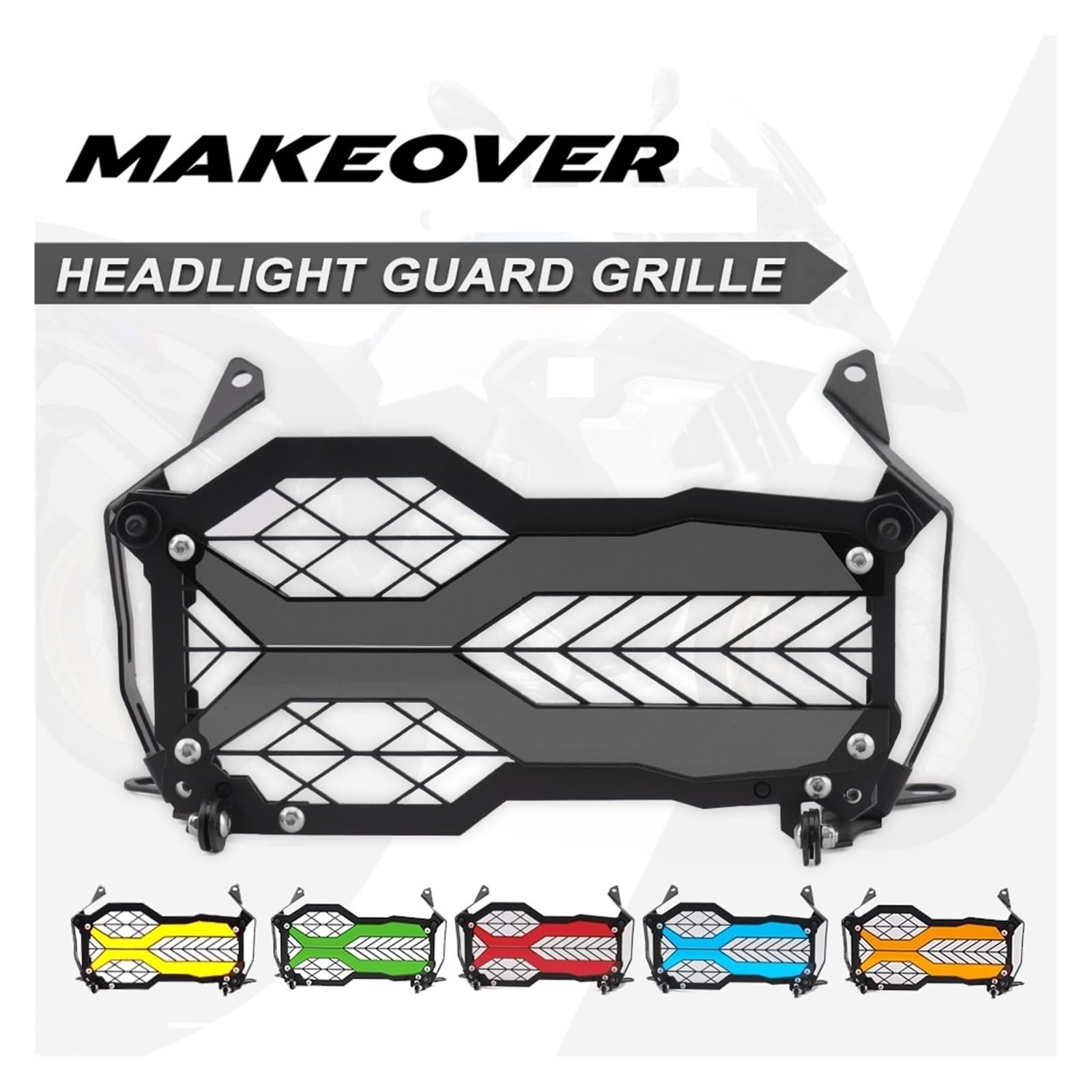 Grill Pour BMW R1200GS R1250GS LC ADV 2013-2022 - Couvercle Calandre Protection Phare Moto GS 1250 Adventure 2023 (Couleur : Bleu)