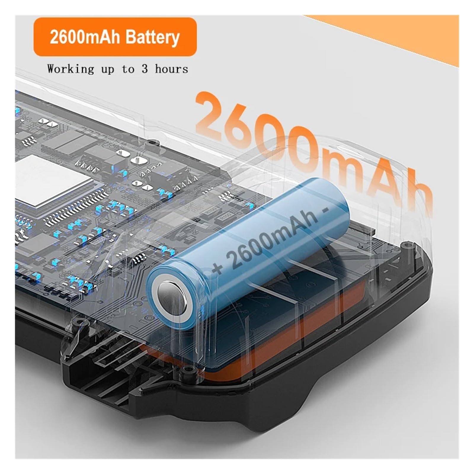 Cámara Endoscópica Pantalla De 4,3 Pulgadas Reemplazable 1-100 Metros Cable Rígido HD1080P Lente De 8MM Inspección De Tuberías USB Boroscopio LED 2600mAh(50m)