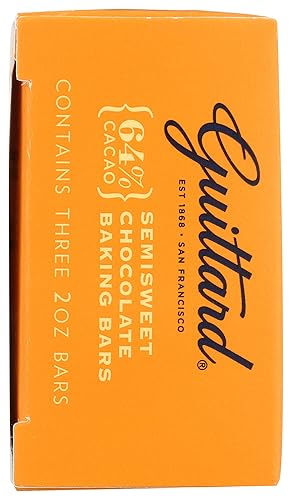 Miniatura 9 de Guittard, Barra para hornear semidulce, 2 onzas, 3 unidades