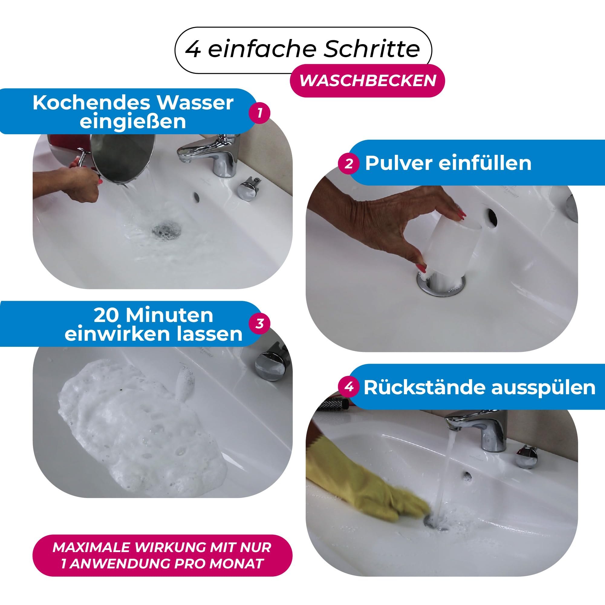 Cali-mex WC-Schaum und Abflussreiniger. Kalkentferner Urinsteinlöser - Reiniger f. Bidets, Urinale, Toiletten. 2kg