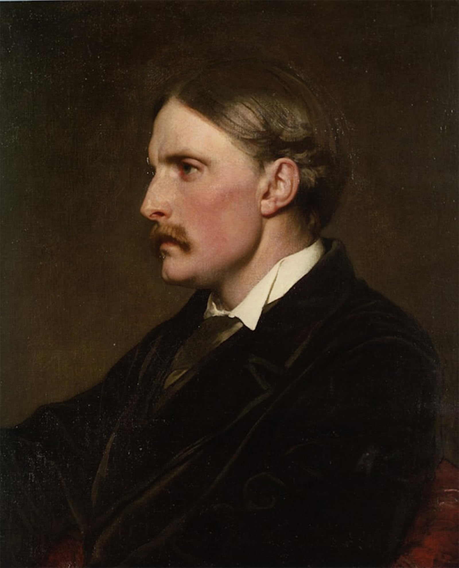 RZHRHJES Vintage Picture Wall Picture Painting Print Poster Portrait of Henry Evans Gordon by Lord Frederick Leighton Abstract Wall Art Painting for Office Decor 60x90cm