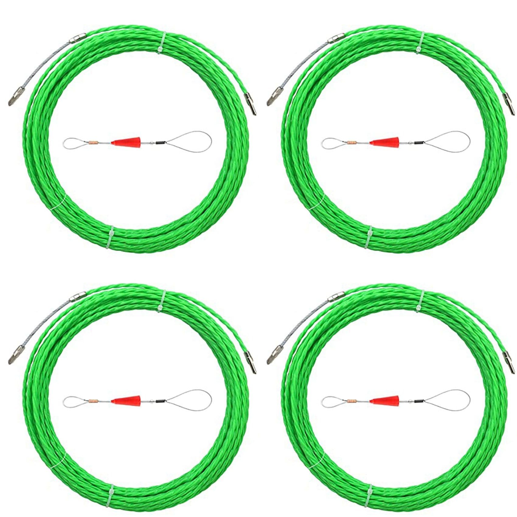 Extracteur de câble électrique 10m lot de 4 aiguilles tire-fil 4.5mm en PET