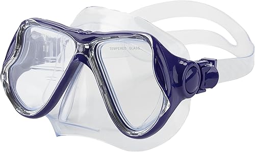 Miniatura 3 de Manta Ray Adult Snorkel Set - Tempered Glass Snorkeling Mask, One Size, Silicone Mouthpiece Snorkeling Gear, Quick-Release Buckle, Includes Mask and