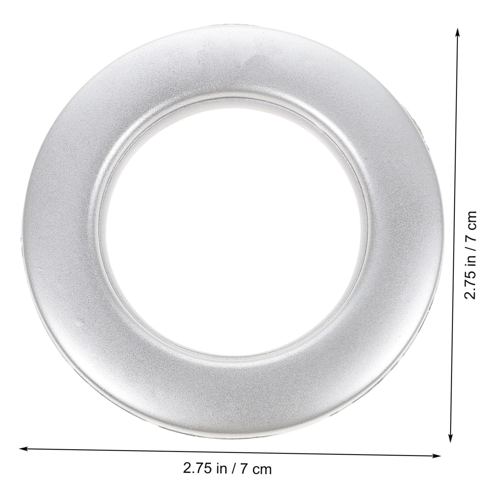 Kit de 75 Anneaux à Œillets pour Rideaux en Plastique Coulissement Silencieux et Assemblage Facile, pour Décoration de Tissus et Bricolage