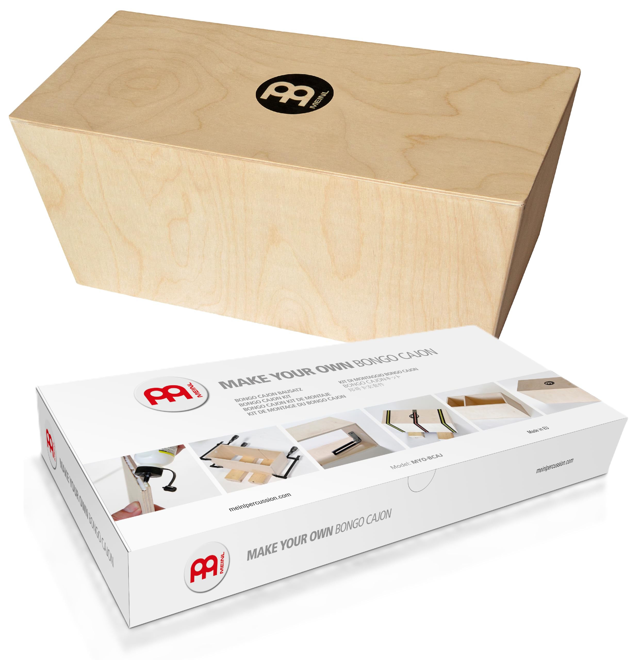 Meinl Percussion Bongo Cajon Kit - Back-friendly Drum Box for DIY Crafting - Playing Surface Baltic Birch (MYO-BCAJ)