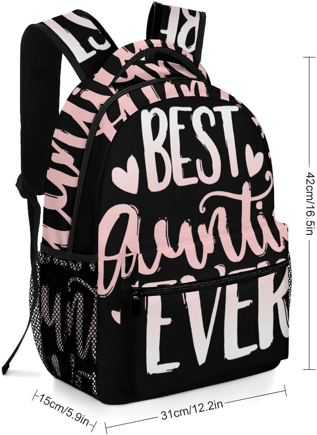 Best Auntie Ever Unisex Backpack Casual Daypacks Lightweight Shoulders Bag for Camping Hiking Travel