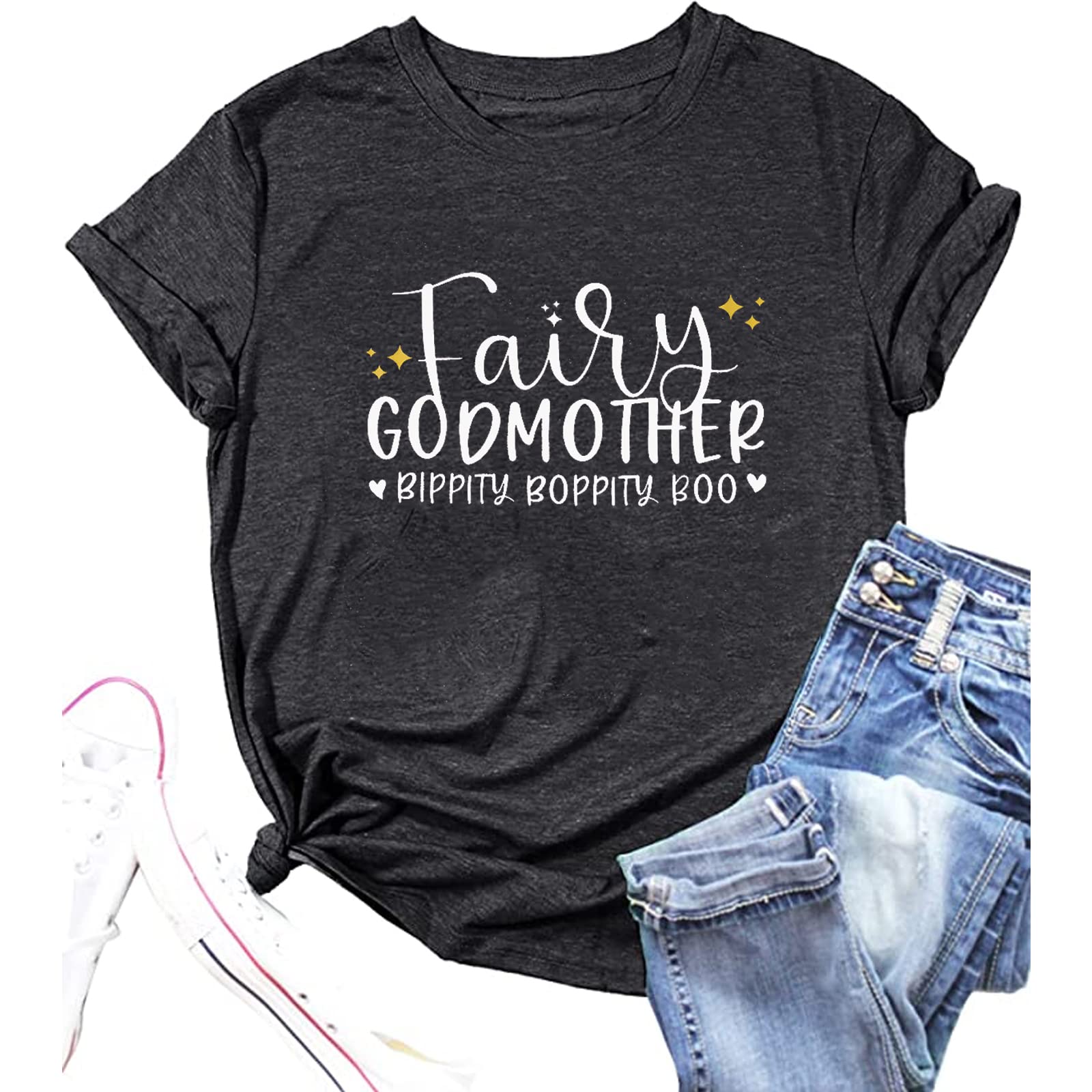 Myhalfgodmother Shirts For Women Cute Fairy Tshirt Godmother