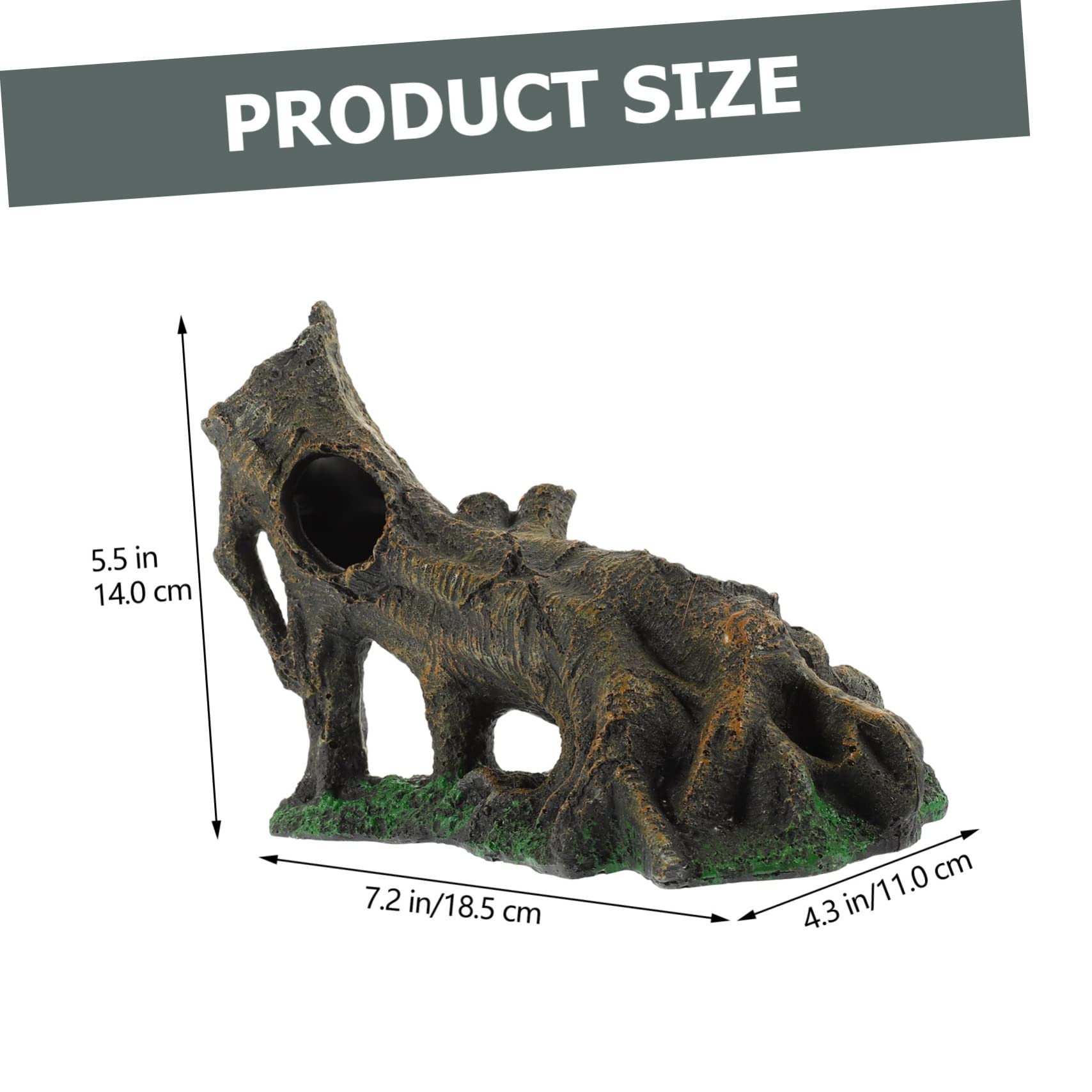 minkissy 3 Piezas pecera para Evitar árboles Betta Ocultar Troncos Tortuga Plataforma Betta Tronco Madera Natural Rama Tronco Tronco Tronco Rama árbol Rama para pecera Lagarto terrario Reptil Resina