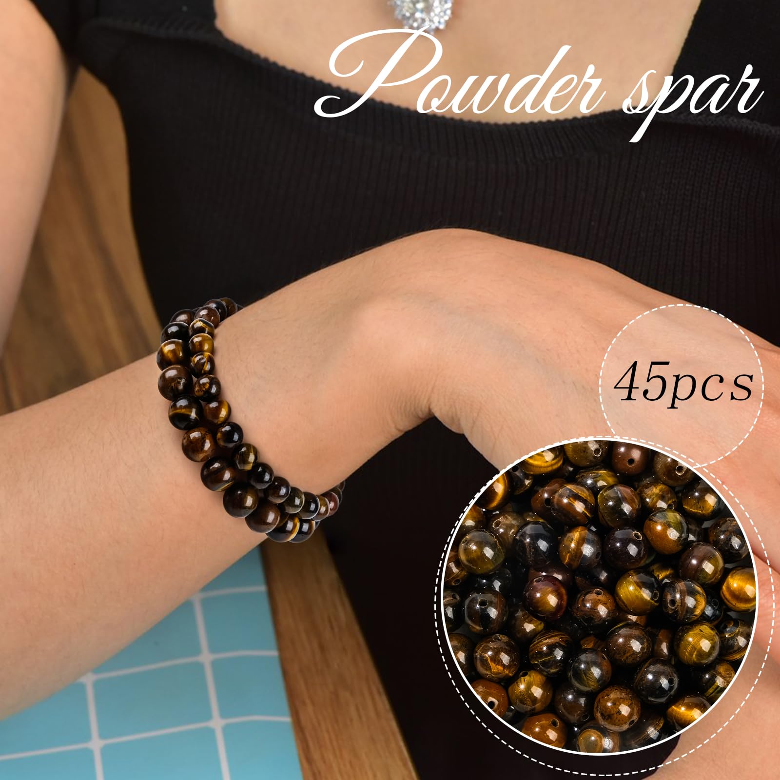 45 Cuentas Redondas Sueltas De Amatista Natural De 8 Mm Para Hacer